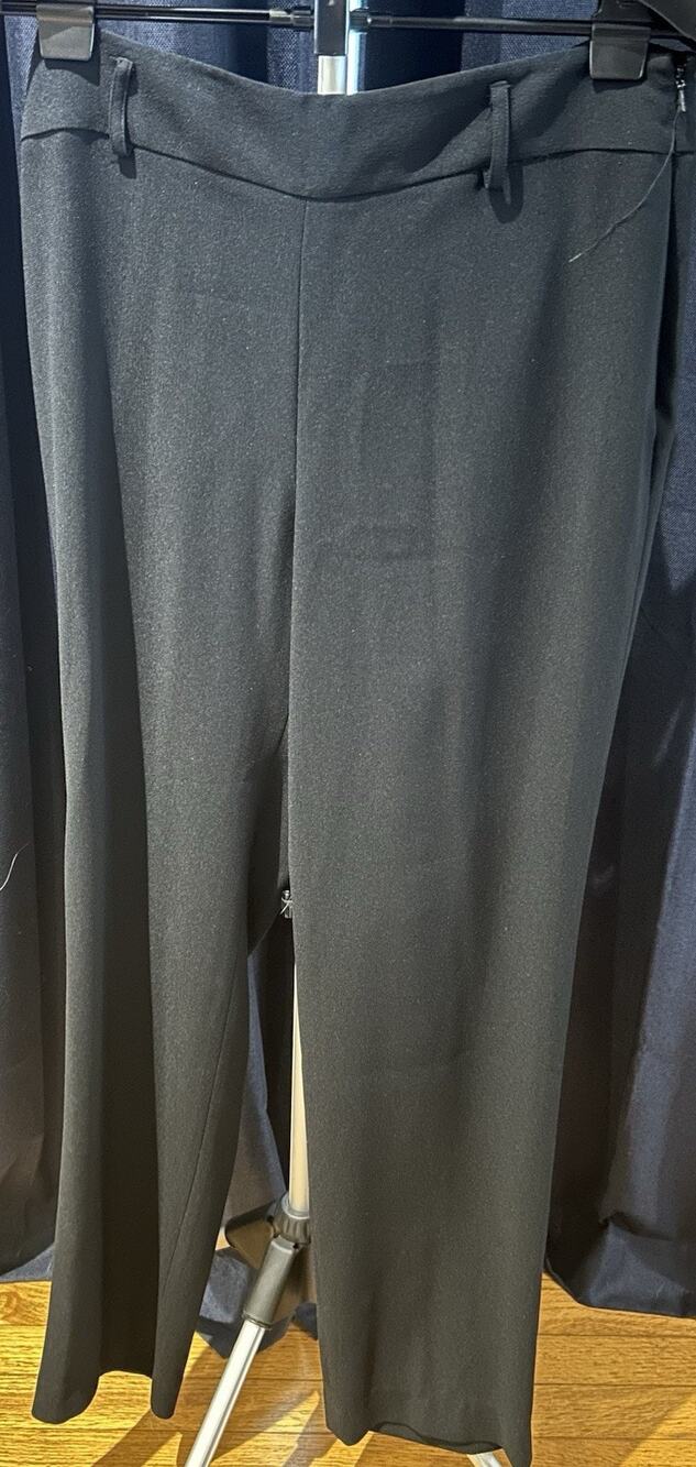 NWT Ann Tjian for Kenar Black Slacks Women's size 10